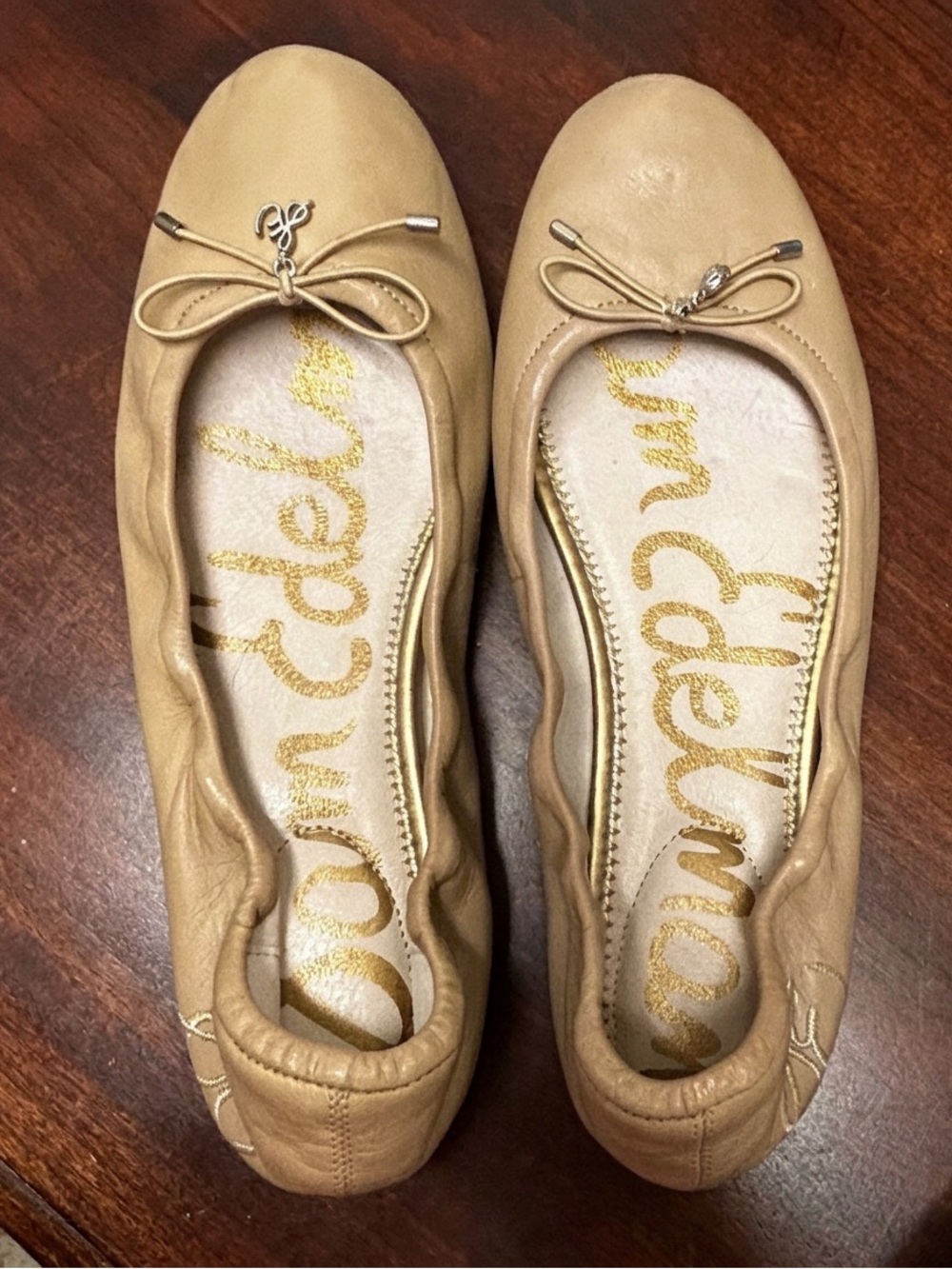 Sam Edelman Ballet Flats. Beige/Tan. Size 8.